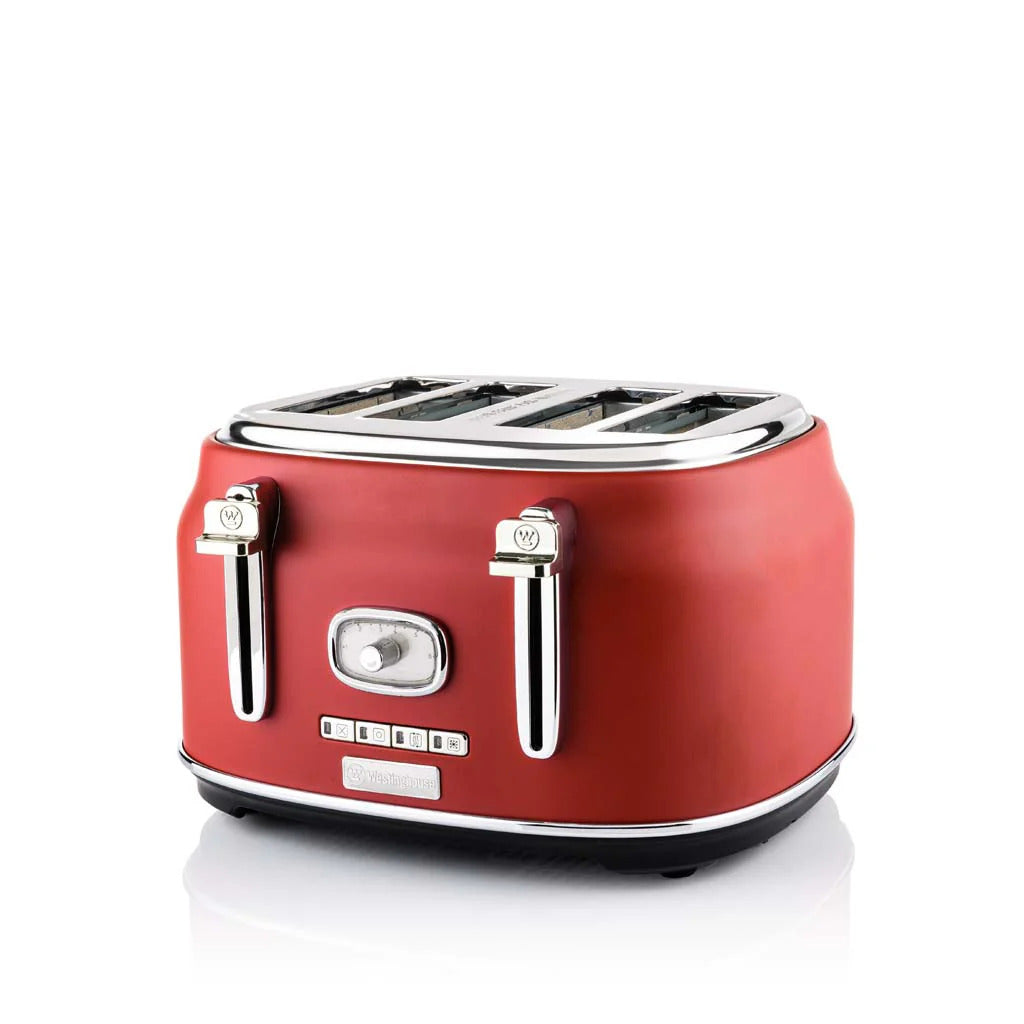 Westinghouse Retro Series 4 Slice Toaster - Red WKTT809RD Westinghouse Retro Series 4 Slice Toaster - Red WKTT809RD